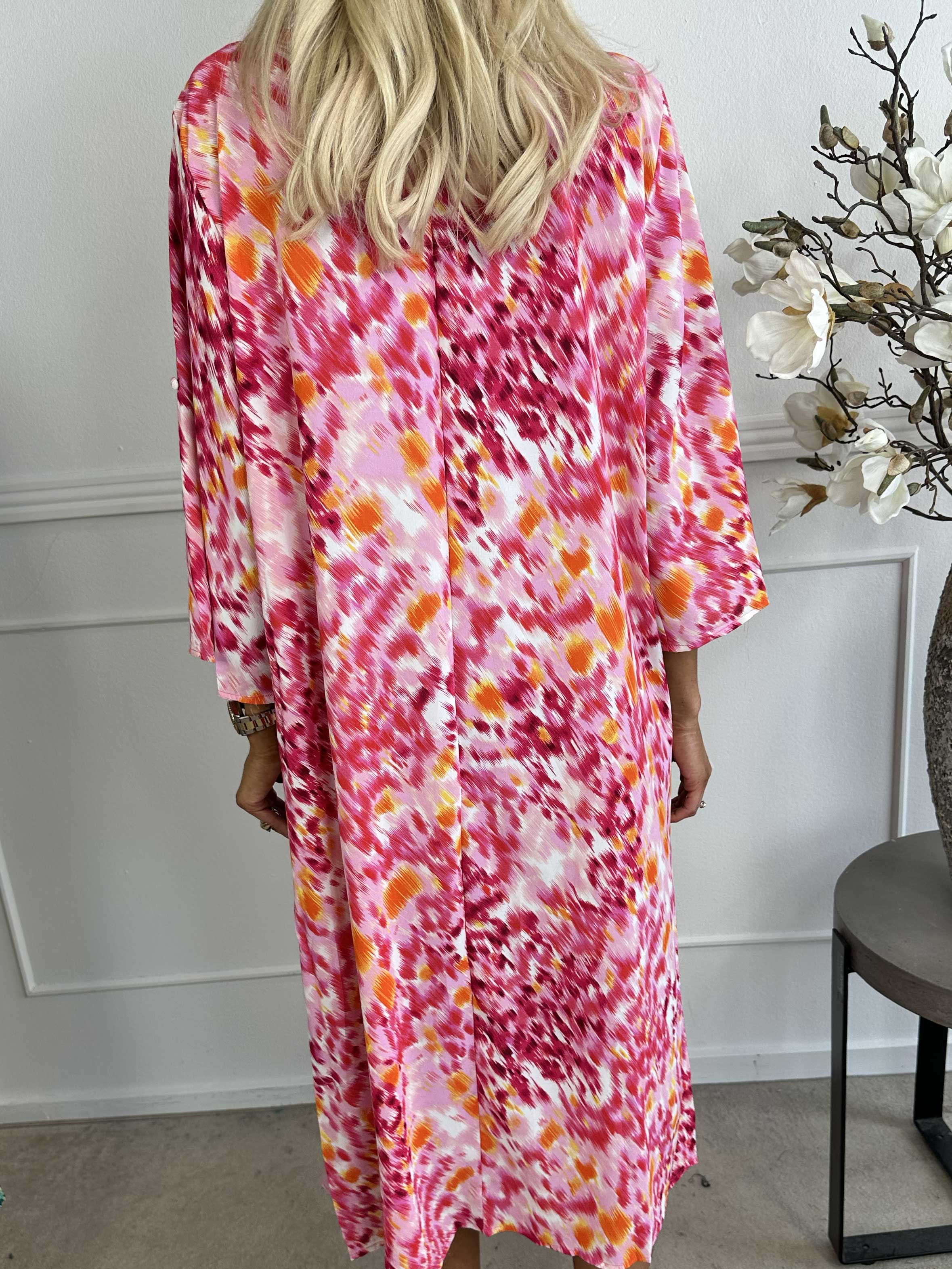 Gigi - Mångfärgad mönstrad tunikaklänning